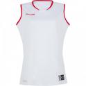 MAILLOT BLANC/ROUGE FEMME