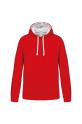 SWEAT HOMME ROUGE/BLANC